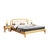 进畅家具 实木床1.8米双人床主卧现代简约日式1.5m经济型北欧床(1.8*2米（胡桃色） 床)第5张高清大图
