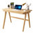 一米色彩 日式小户型实木书桌现代北欧电脑桌大容量带抽屉写字台家用(1米原木色单桌)第4张高清大图
