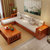 初林实木沙发现代中式时尚客厅布艺实木组合沙发S17第3张高清大图