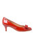 Salvatore Ferragamo红色蝴蝶结罗斯纹漆皮中跟鞋01-B792-592182015红色 时尚百搭第5张高清大图