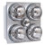 欧普照明(OPPLE) JYLF01 1100W 灯暖换气 300*300室内取暖器 浴霸 适配集成吊顶 银色第3张高清大图