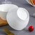 景德镇骨瓷白色餐具碗螺纹创意家用面碗陶瓷欧式新款米饭碗多个装(6.5英寸波纹深碗10个装 默认版本)第4张高清大图