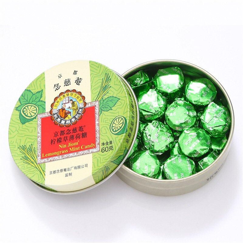 京都念慈庵柠檬草薄荷糖60g泰国进口