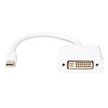 JH晶华迷你dp转DVI线 Displayport转DVI线miniDP接口 to DVI高清转接线笔记本投影仪连接线(白色 0.2米)