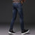 新款男士牛仔裤韩版潮流修身长裤子男式休闲小直筒牛仔裤UK1828(黑色 31)第4张高清大图