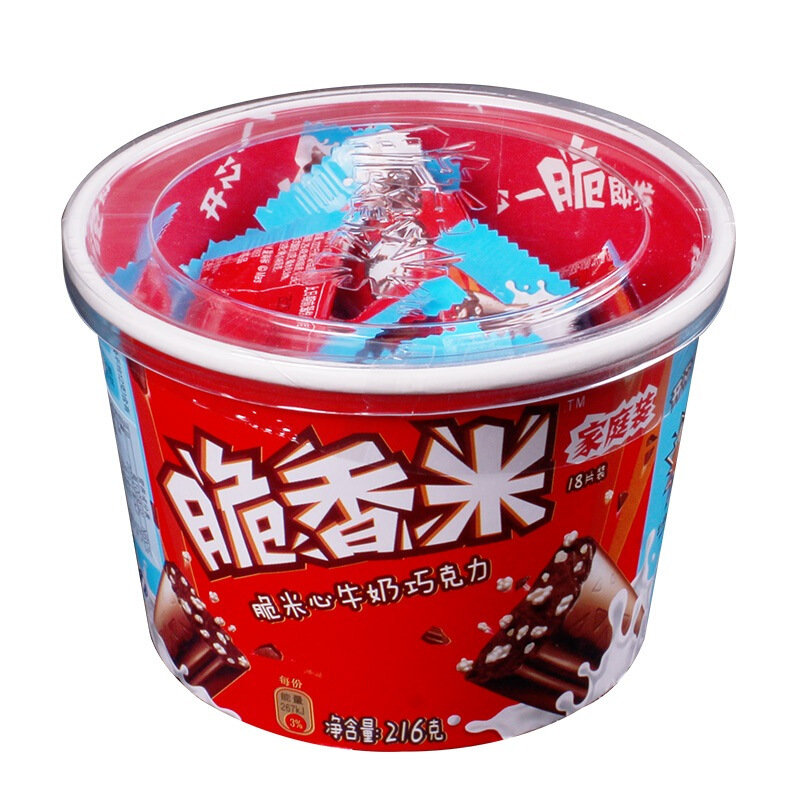 脆香米牛奶巧克力216g办公室休闲零食员工福利