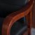 巢湖新雅  耳朵椅办公椅会议椅 XY-1051(胡桃色 实木环保皮)第5张高清大图