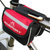SOSPORT户外自行车骑行运动装备配件 自行车上管包反光车前包山地车公路车死飞车手机包(红色 其他)第4张高清大图