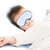 加加林真丝遮光新生儿宝宝睡眠眼罩浅蓝色 升级款第5张高清大图