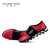 火枪手春季男鞋运动鞋网面休闲鞋男士弹簧减震跑步鞋X61N305B(红色 40)第4张高清大图