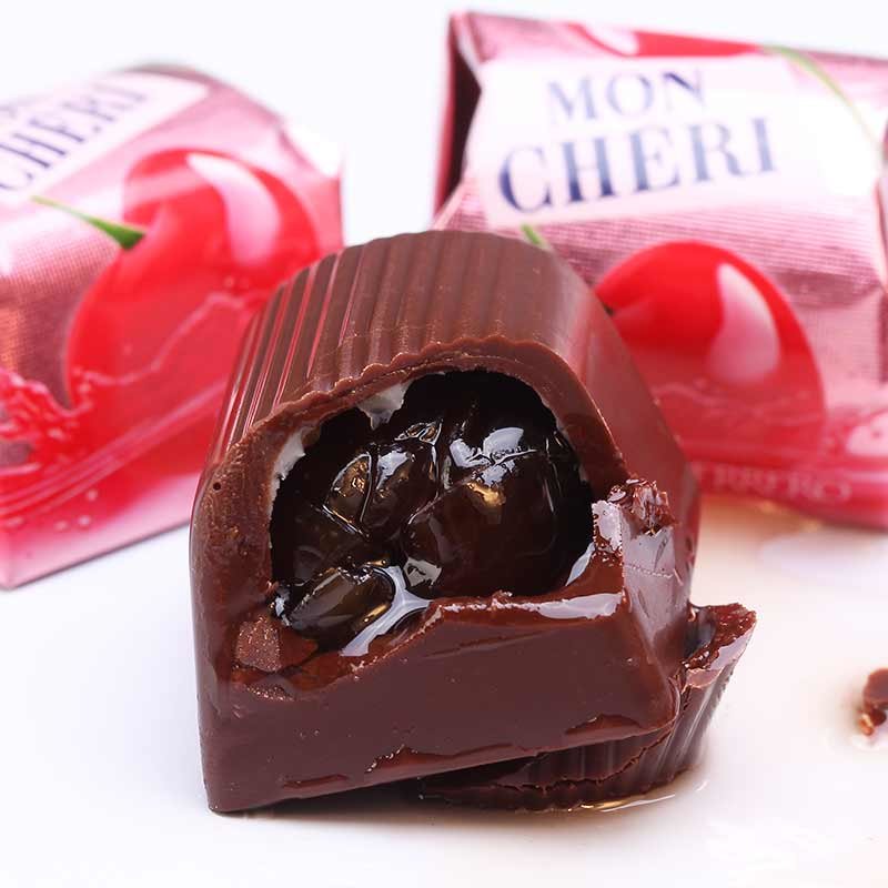 进口费列罗樱桃酒心巧克力礼盒装 蒙雪丽酒心巧克力30 德国零食送男友
