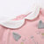 Oissie 奥伊西 1-4岁童装女童翻领连衣裙蓬蓬纱裙婴儿长袖上衣(110厘米（建议3-4岁） 粉色)第3张高清大图