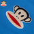 Paul Frank/大嘴猴 男童纯棉全棉带帽连帽卫衣长袖上衣外套卡通潮(湖蓝色)第5张高清大图