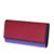 Louis Vuitton(路易威登) 蓝/紫/枚红三拼色水木纹长款按扣钱夹第2张高清大图