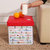 有乐 多功能收纳凳可坐儿童礼物玩具整理箱收纳盒储物箱时尚小凳子zw180(红色)第4张高清大图