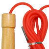 ENPEX 乐士*木柄橡胶跳绳运动健身跳绳(红色)