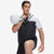 housuit后秀暴汗服套装男2022年夏季新款运动健身短袖短裤两件套(XXL 彩蓝/矿物黑)第2张高清大图