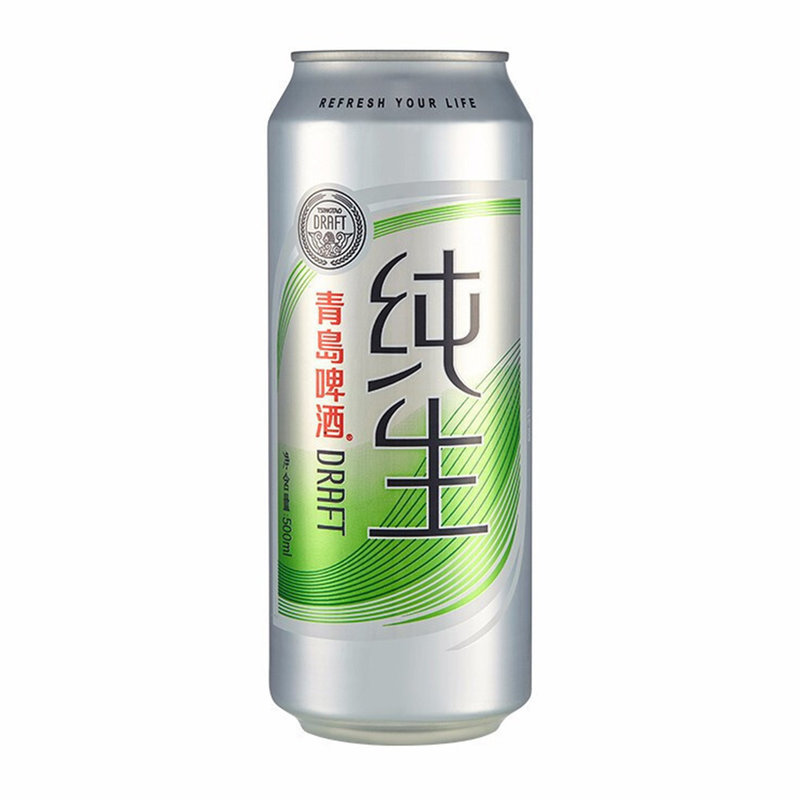 青岛啤酒纯生500ml18大罐整箱装8度顺滑爽口青岛纯生