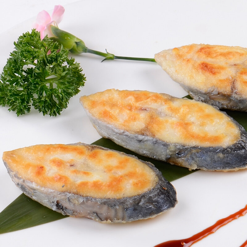 蓝雪冷冻东海马鲛鱼扒鲅鱼300g袋装国产生鲜鱼类海鲜水产国美超市甄选