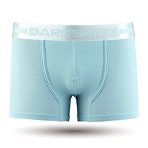 DarkShiny 电脑立体剪裁 彩虹糖果多色 男式平角内裤「HOCL09」(浅蓝 S)