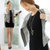 雪纺小西装外套 夏季韩版女装 长袖防晒 拼接撞色假两件 DELUXSEY(深灰色 S)第3张高清大图