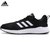 Adidas阿迪达斯男鞋新款网面透气休闲运动鞋轻便鞋子减震跑步鞋CG3820(黑色 41)第5张高清大图