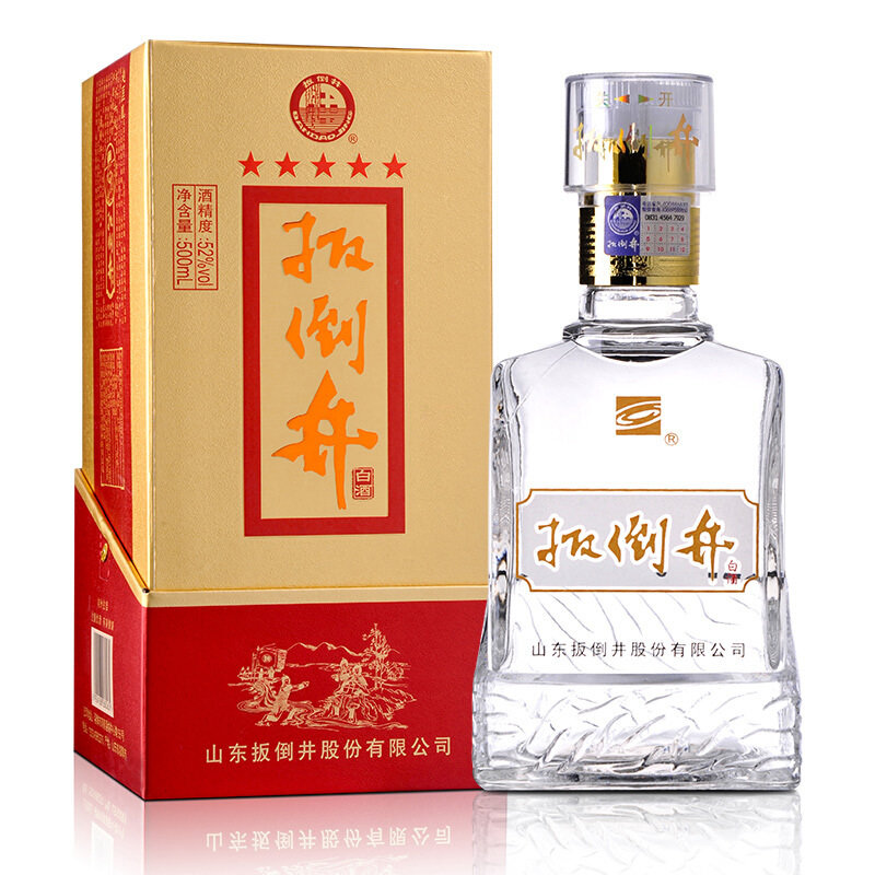 扳倒井52度浓香型白酒纯酿500ml6酿酿造送礼品袋整箱装