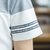 威路曼2018polo衫夏季新款男式短袖条纹男式t恤 男士t恤(灰白 XXL)第5张高清大图