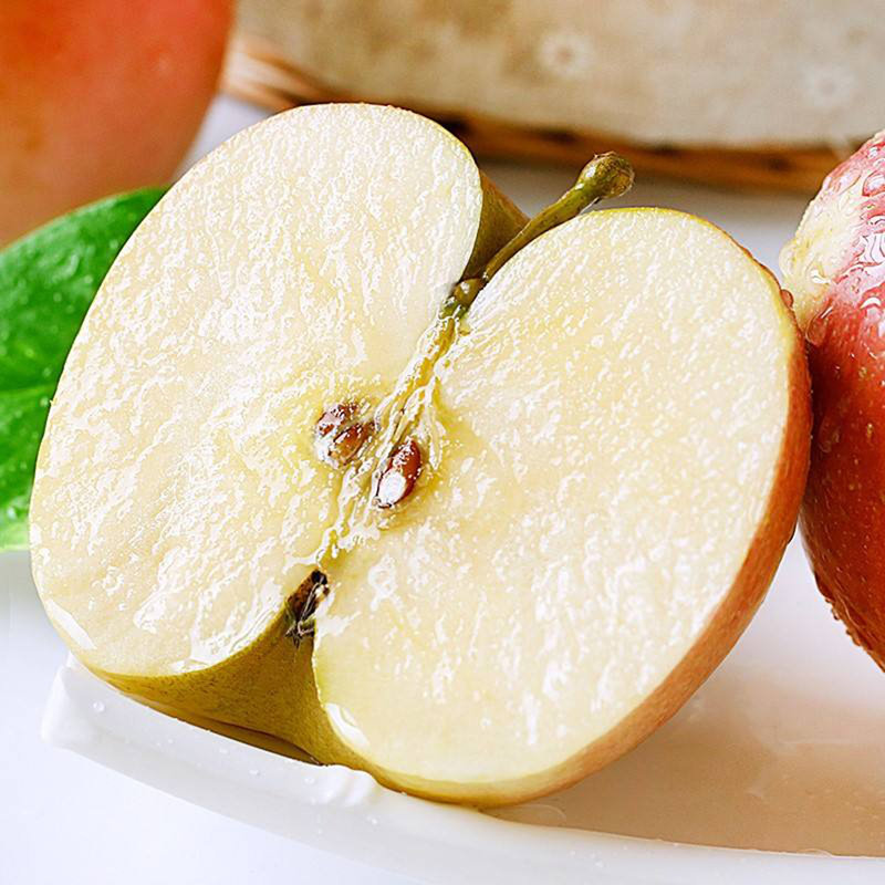 泰美农陕西糖心富士苹果约9斤装净重85斤75mm起香气浓郁脆甜可口