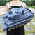 超大型儿童充电遥控坦克战车玩具汽车模型可发射子弹履带金属炮管儿童礼物(迷彩绿 四电配置送礼包+800子弹两履带)第2张高清大图
