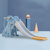 儿童滑滑梯室内家用篮球架多功能组合小型小孩子玩具宝宝滑梯 小狗主题-基础粉(小狗主题-基础绿 默认版本)第5张高清大图