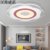 汉斯威诺超薄LED吸顶灯马卡龙创意卧室灯现代简约北欧创意客厅灯(40厘米15W+14W)第2张高清大图