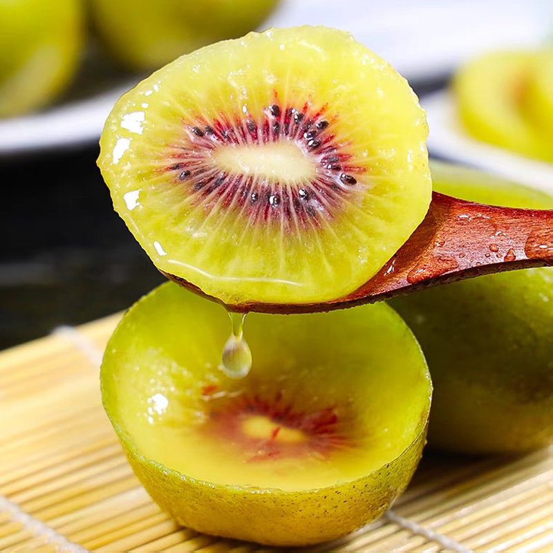 四川蒲江黄心猕猴桃红心猕猴桃1224粒新鲜水果产地直发大果24粒单果