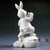 中国龙瓷 兔子摆件家居装饰德化白瓷 *工艺品艺术瓷器创意商务礼品摆件恭喜发财(兔子)ZGB0068第2张高清大图