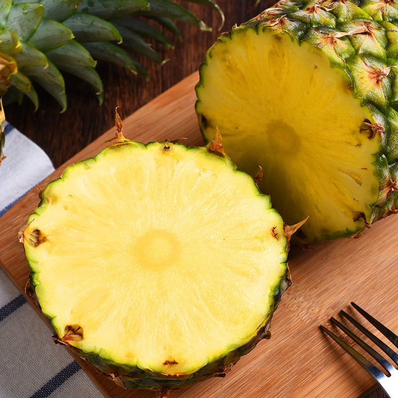 国美好货菲律宾进口凤梨2粒装单果9001200g酸甜可口无需盐水顺丰发货