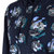 Emporio Armani深蓝色棉质混纺抽绳式连帽印花中长款长袖连衣裙31Z-1554S码深蓝色 时尚百搭第5张高清大图