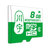 川宇（kawau）T08H  手机存储卡内存卡闪存卡TF卡micro sd卡8g class6/class10(白绿版 8G  C6)第4张高清大图