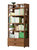 书架置物架落地简约现代非实木学生书柜子多层省空间儿童家用收纳(复古茶色双抽三层50【升加厚级】)第5张高清大图