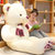爱尚熊毛绒玩具泰迪熊布娃娃抱枕玩偶抱抱熊玩具 紫围巾熊80cm 国美超市甄选第5张高清大图