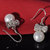 梦克拉 S925银珍珠吊坠 蝴蝶情缘 珍珠耳环 珍珠戒指套装9-10mm(耳环)第4张高清大图