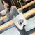 帆布购物袋单肩包韩版女文艺单肩包学生手提袋折叠环保购物袋DS502(白色（眼镜美女） 1个装)第2张高清大图