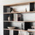 北欧简约创意铁艺置物架隔断书柜客厅实木落地现代钢木书架子组合(旧松木 原木色 160x30x150)第5张高清大图