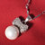 梦克拉 S925银珍珠吊坠 蝴蝶情缘 珍珠耳环 珍珠戒指套装9-10mm(吊坠)第2张高清大图
