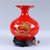 德化陶瓷复古摆件欧式花瓶家居客厅装饰品大号花瓶瓷器(21cm荷口瓶双龙戏珠-红)第2张高清大图