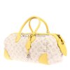 Louis Vuitton(路易威登) 米白牛仔黄色撇皮两用包