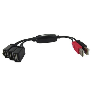 杰钛（JIETAI）JT-904多口USB集线器（黑色）