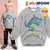 JELISPOON吉哩熊冬季新款男童女童T恤霸气恐龙加绒卫衣(150 雾灰色)第2张高清大图