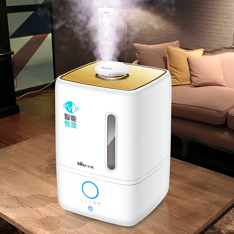 小熊(bear)加湿器 家用办公4升大容量智能恒湿缺水自动断电保护 持久