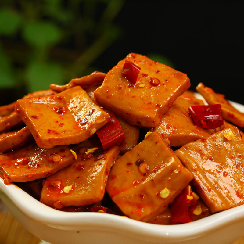 好巴食豆腐干麻辣味95g5袋休闲零食豆干素食