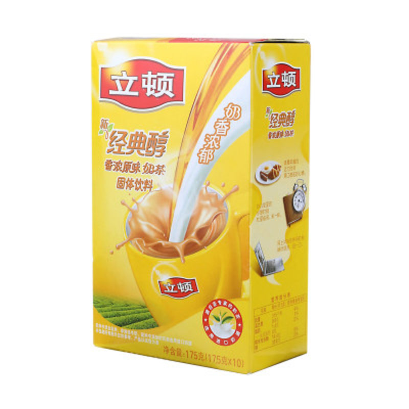 立顿经典醇香浓原味奶茶175g(175g*10)/盒